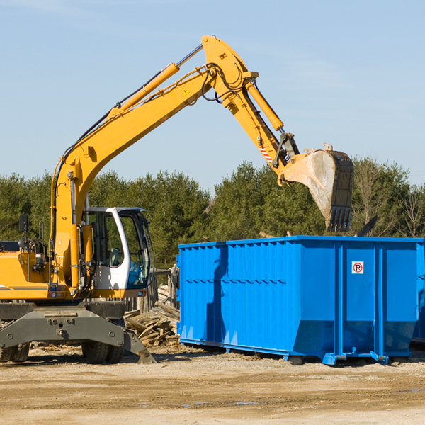 what are the rental fees for a residential dumpster in Bee Spring